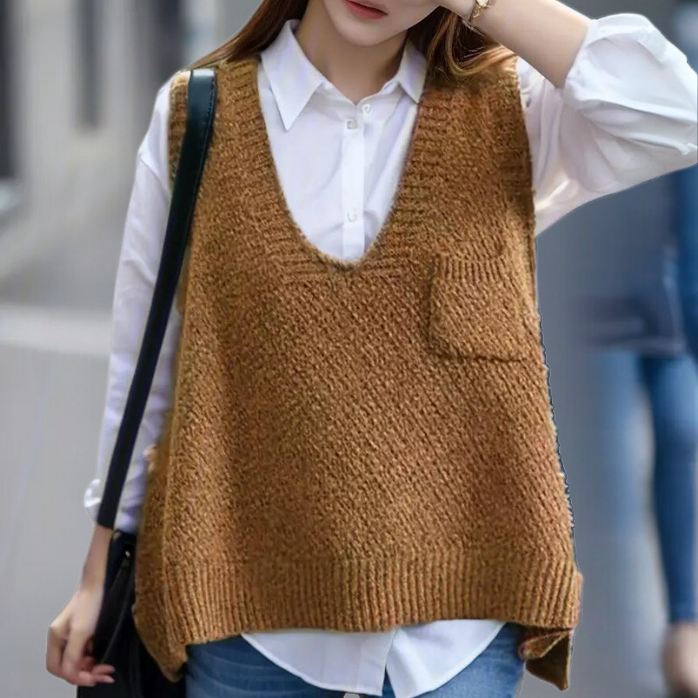 ALANNAH - Moderne Strikvest til Kvinder